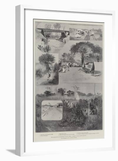 The Advance of Civilisation in East Africa, Scenes on the Uganda Railway-Henry Charles Seppings Wright-Framed Giclee Print