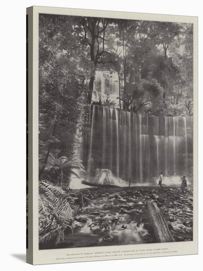 The Advance of Tasmania, Russell's Falls, Showing Average Flow of Water During Summer Season-null-Stretched Canvas