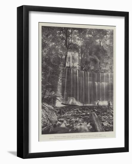 The Advance of Tasmania, Russell's Falls, Showing Average Flow of Water During Summer Season-null-Framed Giclee Print