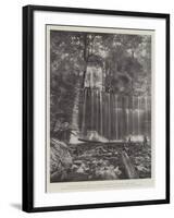 The Advance of Tasmania, Russell's Falls, Showing Average Flow of Water During Summer Season-null-Framed Giclee Print