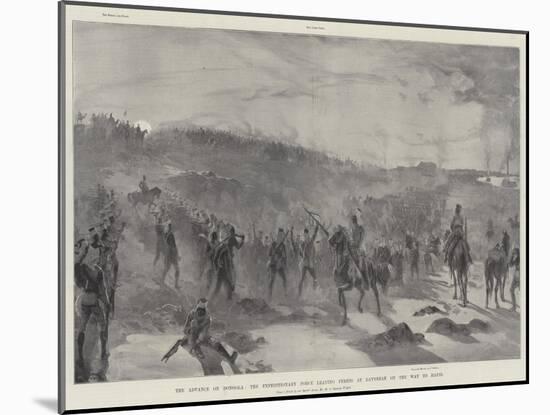 The Advance on Dongola, the Expeditionary Force Leaving Fereig at Daybreak on the Way to Hafir-William Heysham Overend-Mounted Giclee Print