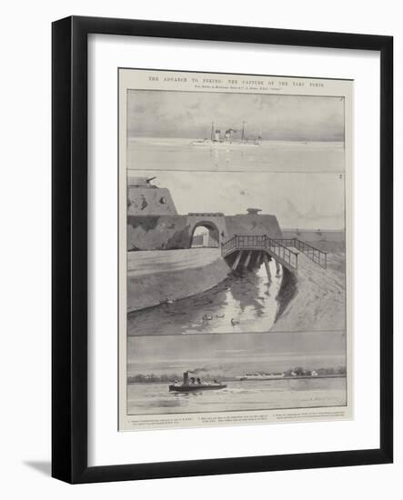 The Advance to Peking, the Capture of the Taku Forts-Charles Auguste Loye-Framed Giclee Print