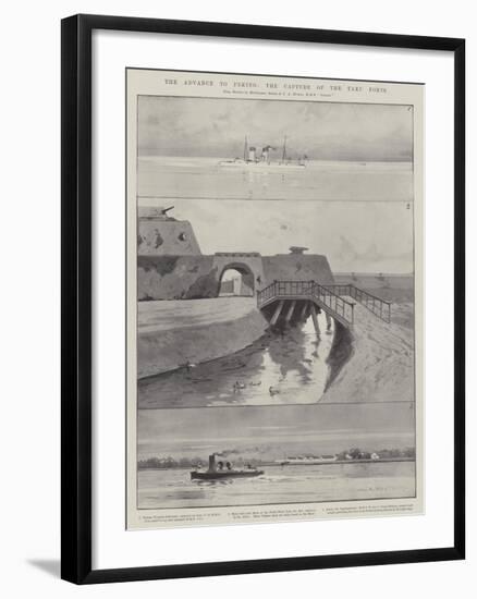 The Advance to Peking, the Capture of the Taku Forts-Charles Auguste Loye-Framed Giclee Print