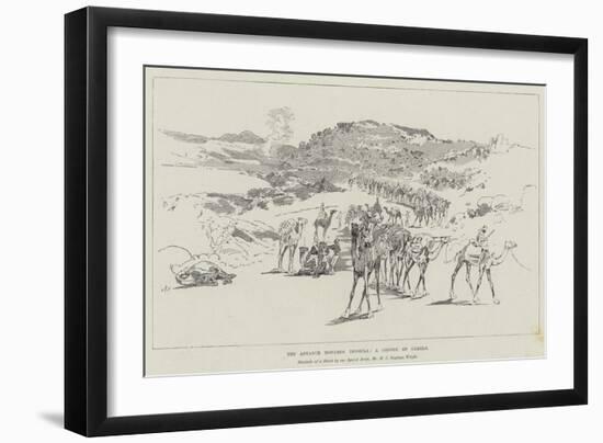 The Advance Towards Dongola, a Convoy of Camels-Henry Charles Seppings Wright-Framed Giclee Print