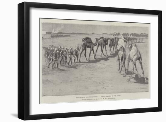 The Advance Towards Dongola, a Convoy Passing to the Front-Henry Charles Seppings Wright-Framed Giclee Print