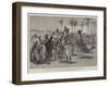 The Advance Towards Dongola, Artists and Correspondents Buying Camels and Donkeys-William Heysham Overend-Framed Giclee Print