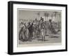 The Advance Towards Dongola, Artists and Correspondents Buying Camels and Donkeys-William Heysham Overend-Framed Giclee Print