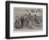 The Advance Towards Dongola, Artists and Correspondents Buying Camels and Donkeys-William Heysham Overend-Framed Giclee Print