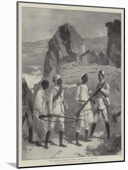 The Advance Towards Dongola, Bringing in a Prisoner-null-Mounted Giclee Print