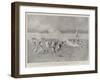 The Advance Towards Dongola, Cholera in the Camp, Burning Rubbish on the Bank of the Nile-Charles Auguste Loye-Framed Giclee Print