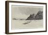 The Advance Towards Dongola, Djebel Tara, on the Nile, a Few Miles North of Korosko-Charles Auguste Loye-Framed Giclee Print