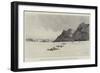 The Advance Towards Dongola, Djebel Tara, on the Nile, a Few Miles North of Korosko-Charles Auguste Loye-Framed Giclee Print