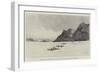 The Advance Towards Dongola, Djebel Tara, on the Nile, a Few Miles North of Korosko-Charles Auguste Loye-Framed Giclee Print