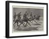 The Advance Towards Dongola, Egyptian Camel Corps Patrolling in the Desert South of Akasheh-Richard Caton Woodville II-Framed Giclee Print