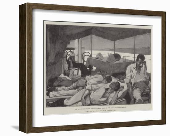 The Advance Towards Dongola, High Noon on the Nile, 115° in the Shade-Henry Charles Seppings Wright-Framed Giclee Print