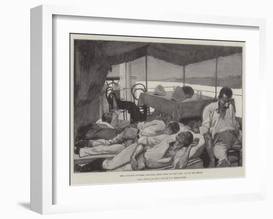 The Advance Towards Dongola, High Noon on the Nile, 115° in the Shade-Henry Charles Seppings Wright-Framed Giclee Print