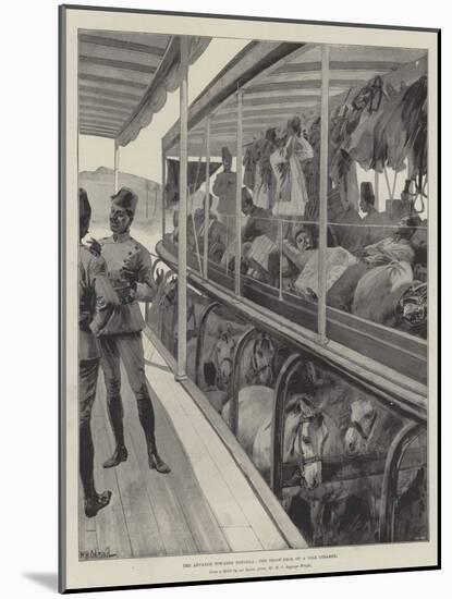 The Advance Towards Dongola, the Troop-Deck of a Nile Steamer-William Heysham Overend-Mounted Giclee Print