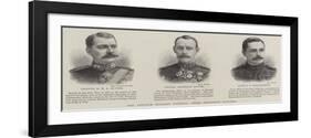 The Advance Towards Dongola, Three Prominent Officers-null-Framed Giclee Print