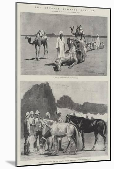 The Advance Towards Dongola-Charles Auguste Loye-Mounted Giclee Print