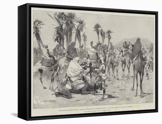 The Advance Towards Dongola-Charles Auguste Loye-Framed Stretched Canvas