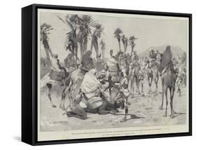 The Advance Towards Dongola-Charles Auguste Loye-Framed Stretched Canvas