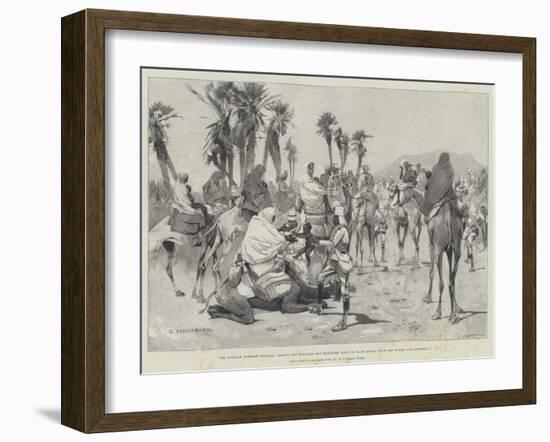 The Advance Towards Dongola-Charles Auguste Loye-Framed Giclee Print