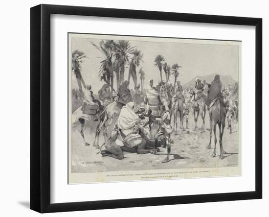 The Advance Towards Dongola-Charles Auguste Loye-Framed Giclee Print