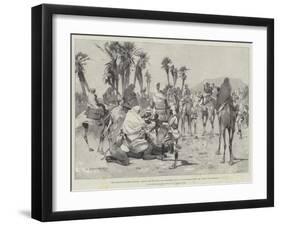 The Advance Towards Dongola-Charles Auguste Loye-Framed Giclee Print