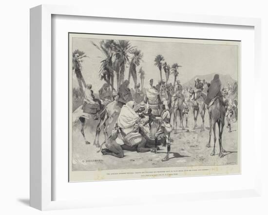 The Advance Towards Dongola-Charles Auguste Loye-Framed Giclee Print