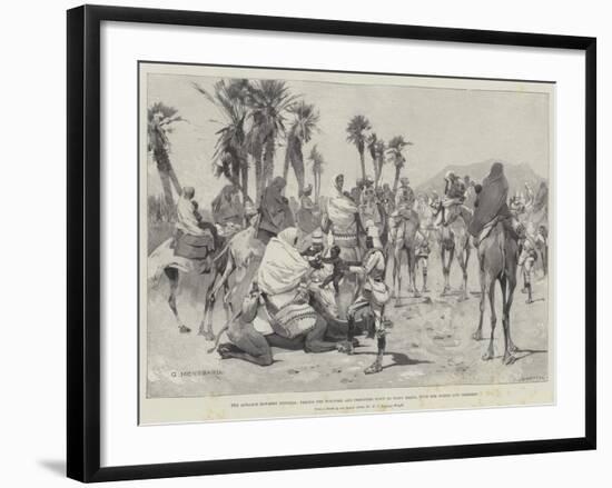 The Advance Towards Dongola-Charles Auguste Loye-Framed Giclee Print