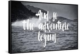 The Adventure Begins-Lila Fe-Framed Stretched Canvas