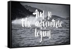 The Adventure Begins-Lila Fe-Framed Stretched Canvas