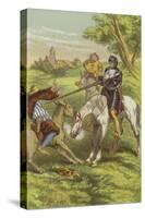 The Adventure of Mambrino's Helmet-Sir John Gilbert-Stretched Canvas