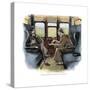 The Adventure of Silver Blaze, Holmes and Watson on Train-Sidney E Paget-Stretched Canvas
