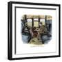 The Adventure of Silver Blaze, Holmes and Watson on Train-Sidney E Paget-Framed Giclee Print