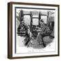 The Adventure of Silver Blaze, Holmes and Watson on Train-Sidney E Paget-Framed Giclee Print