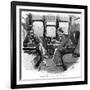 The Adventure of Silver Blaze, Holmes and Watson on Train-Sidney E Paget-Framed Giclee Print