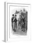 The Adventure of Silver Blaze, Holmes Questioning a Suspect-Sidney E Paget-Framed Giclee Print