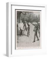 The Adventure of the Solitary Cyclist, Holmes Gets His Man-null-Framed Art Print