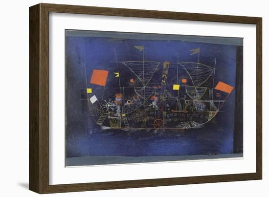 The Adventure Ship, 1927-Paul Klee-Framed Giclee Print