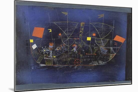 The Adventure Ship, 1927-Paul Klee-Mounted Giclee Print