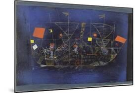 The Adventure Ship, 1927-Paul Klee-Mounted Giclee Print