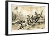 The Adventure with a Hippopotamus, 1883-null-Framed Giclee Print