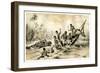 The Adventure with a Hippopotamus, 1883-null-Framed Giclee Print