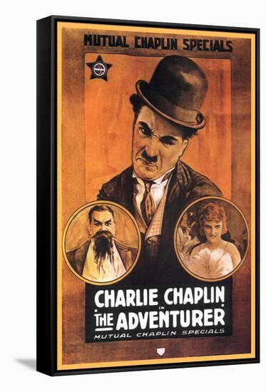 The Adventurer Movie Charlie Chaplin Poster Print-null-Framed Stretched Canvas