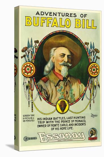 The Adventures of Buffalo Bill Movie Poster Print-null-Stretched Canvas