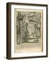 The Adventures of Don Quixote and Sancho Pansa, Illustration-Miguel Cervantes-Framed Giclee Print