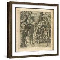 The Adventures of Don Quixote and Sancho Pansa, Illustration-Miguel Cervantes-Framed Giclee Print