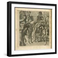 The Adventures of Don Quixote and Sancho Pansa, Illustration-Miguel Cervantes-Framed Giclee Print