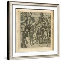 The Adventures of Don Quixote and Sancho Pansa, Illustration-Miguel Cervantes-Framed Giclee Print